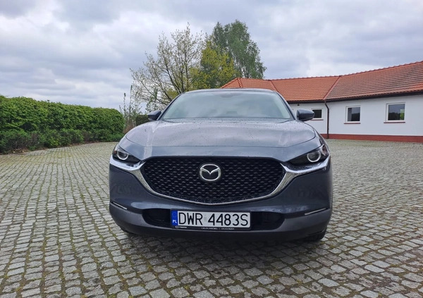 Mazda CX-30 cena 109900 przebieg: 36340, rok produkcji 2021 z Wrocław małe 172